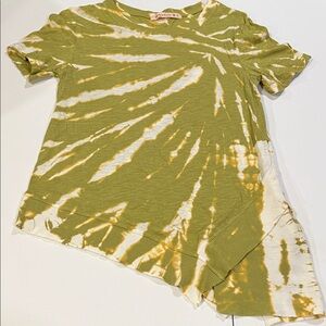 Wearables - small, green and white tie dye, Lagen look top